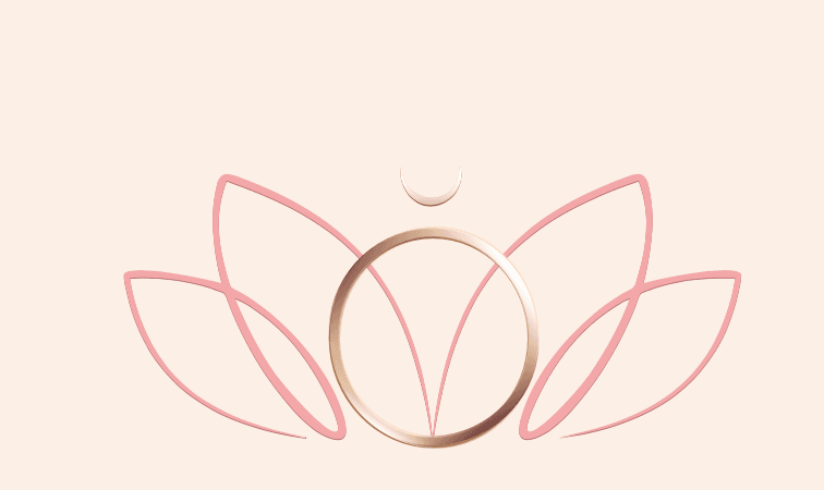 KUMUDRA — crescent moon and lotus